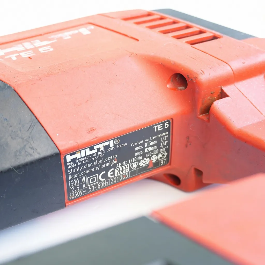 Hilti TE 5 Kombihammer mit Absaugung - für staubfreies Arbeiten – Bild 10